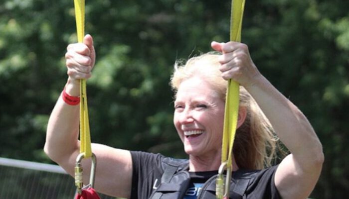 Foxwoods highflyer landing smile